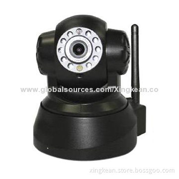 Wireless IP Camera with 1/4-inch Color CMOS Sensor, Supports PTZ and Alarm, p2p